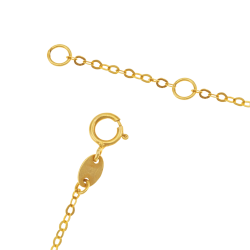 Collier en or jaune et nacre, fleur
