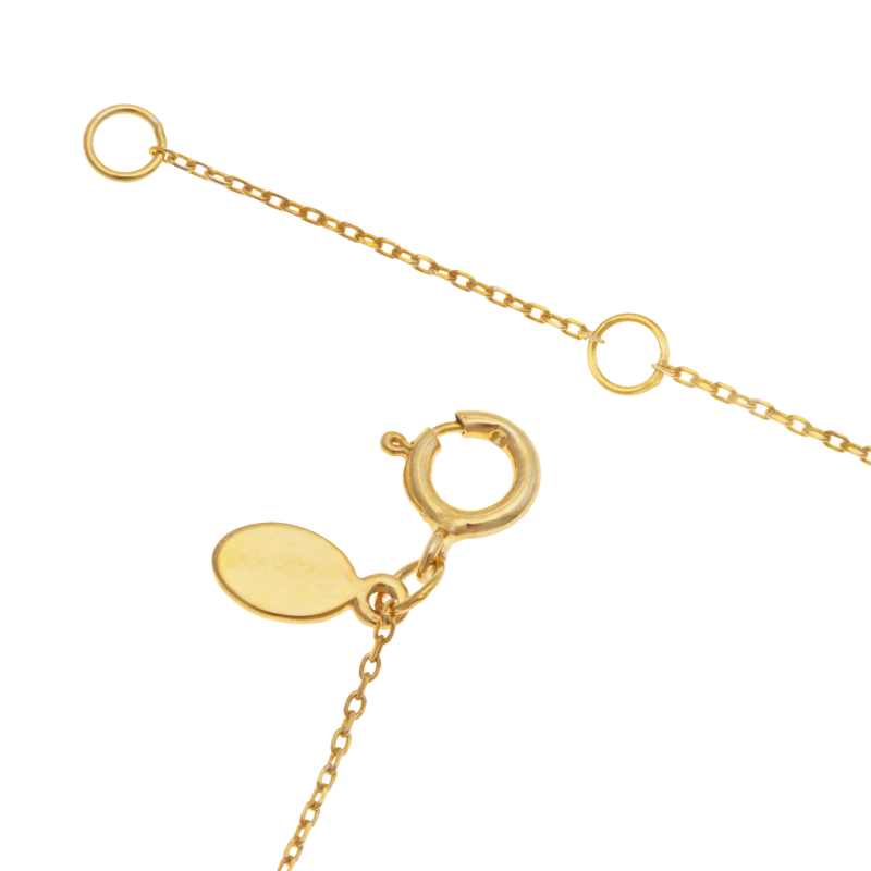 Collier en or jaune et rhodié, émeraude et diamants