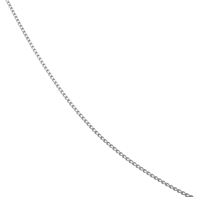 Chaîne en or gris, maille gourmette