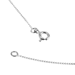 Chaîne en or gris, maille gourmette