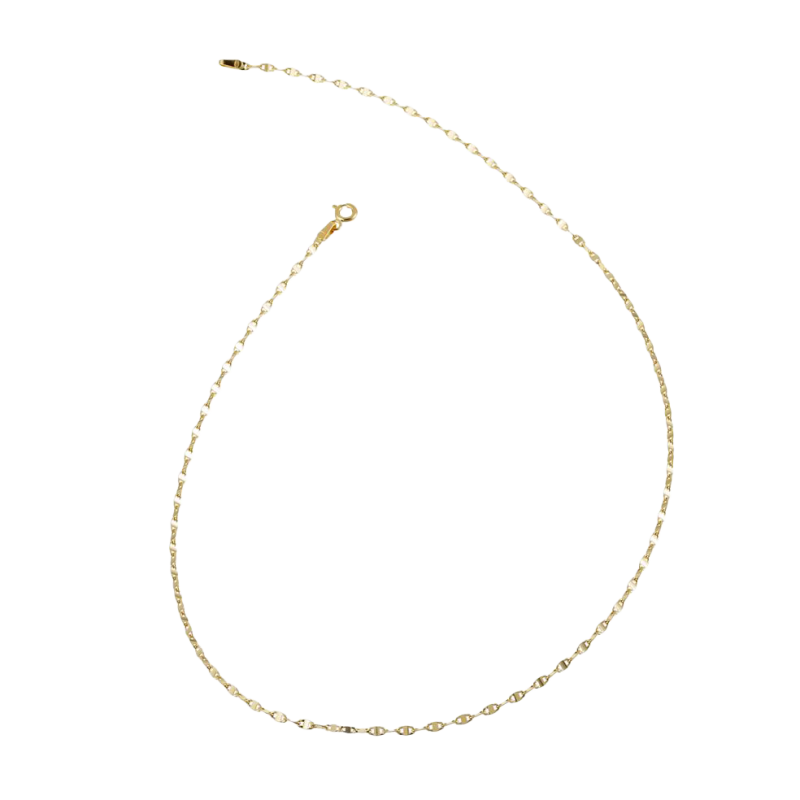 Chaîne en or jaune, maille marine