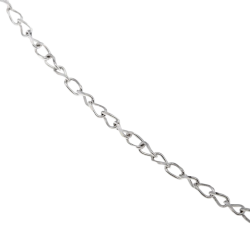 Chaîne en or gris, maille fantaisie