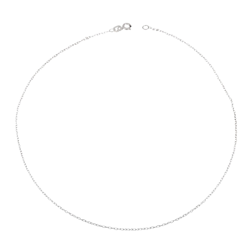 Chaîne en or gris, maille fantaisie