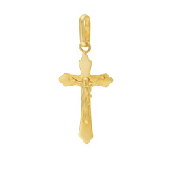 Croix en or jaune, Christ, grand  modèle