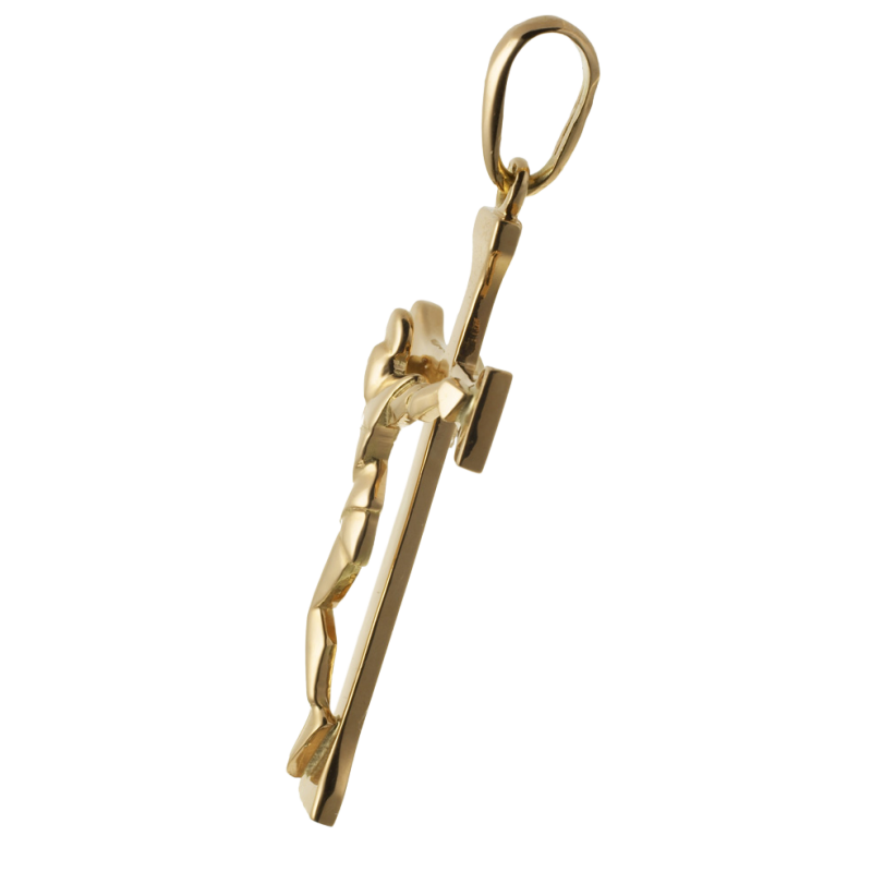 Croix en or jaune, Christ