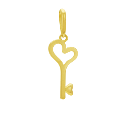Pendentif en or jaune, clef