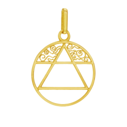 Pendentif en or jaune, Air
