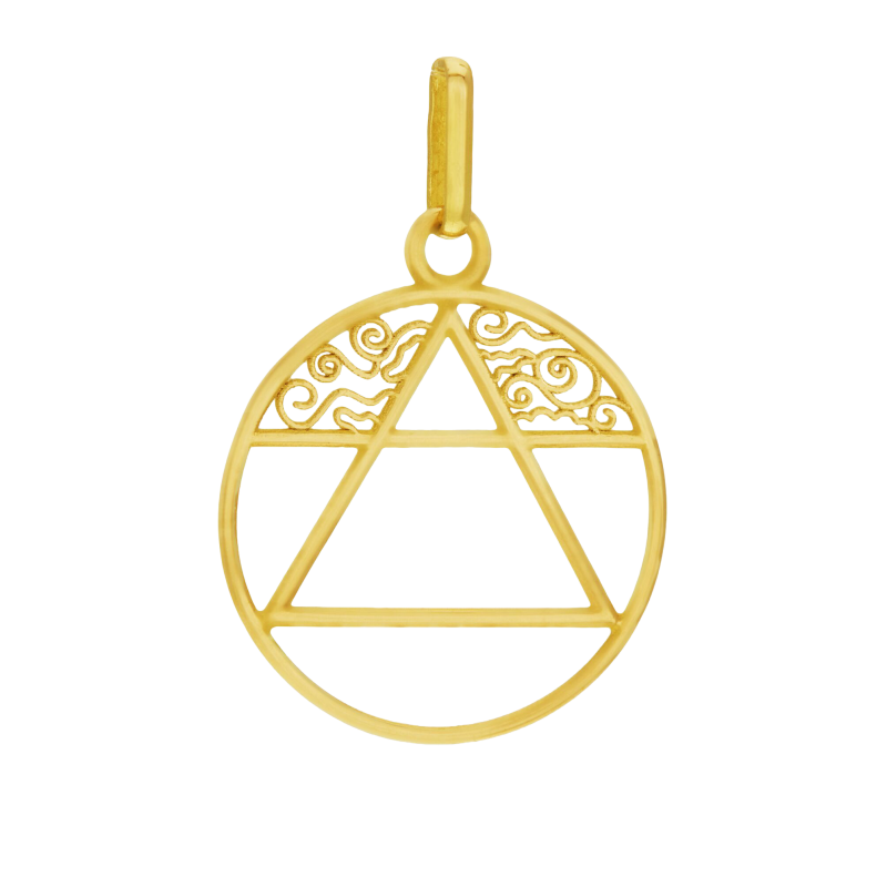 Pendentif en or jaune, Air