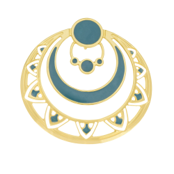 Pendentif en or jaune et laque 