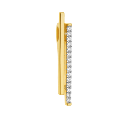 Pendentif en or jaune et rhodié, diamants