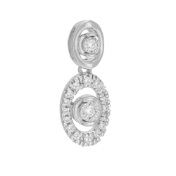 Pendentif en or gris et diamants