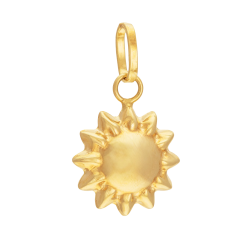Pendentif en or jaune, soleil