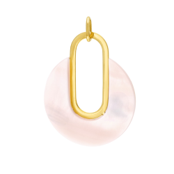 Pendentif en or jaune et nacre