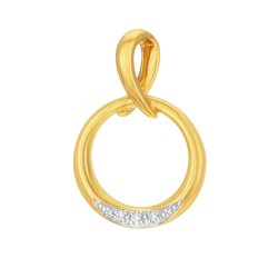 Pendentif en or jaune et rhodié et diamants