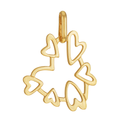 Pendentif en or jaune, coeur