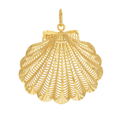Pendentif en or jaune, coquillage