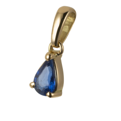 Pendentif en or jaune et saphir