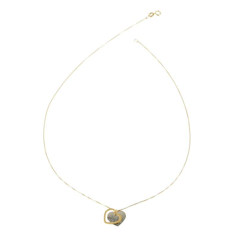Collier 2 ors et pendentif