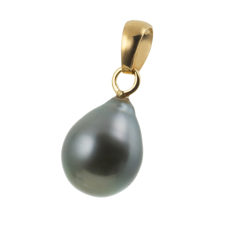 Pendentif en or jaune et perle de culture de Tahiti