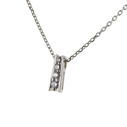 Pendentif en or gris et diamants