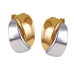 Boucles d'oreilles en deux ors