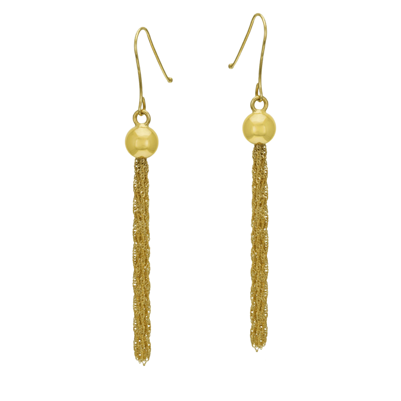 Boucles d'oreilles en or jaune
