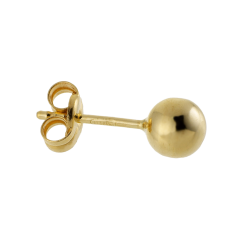 Boucles d'oreilles en or jaune 5 mm