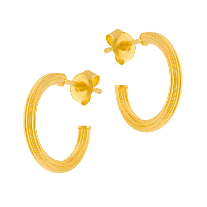 Créoles en or jaune