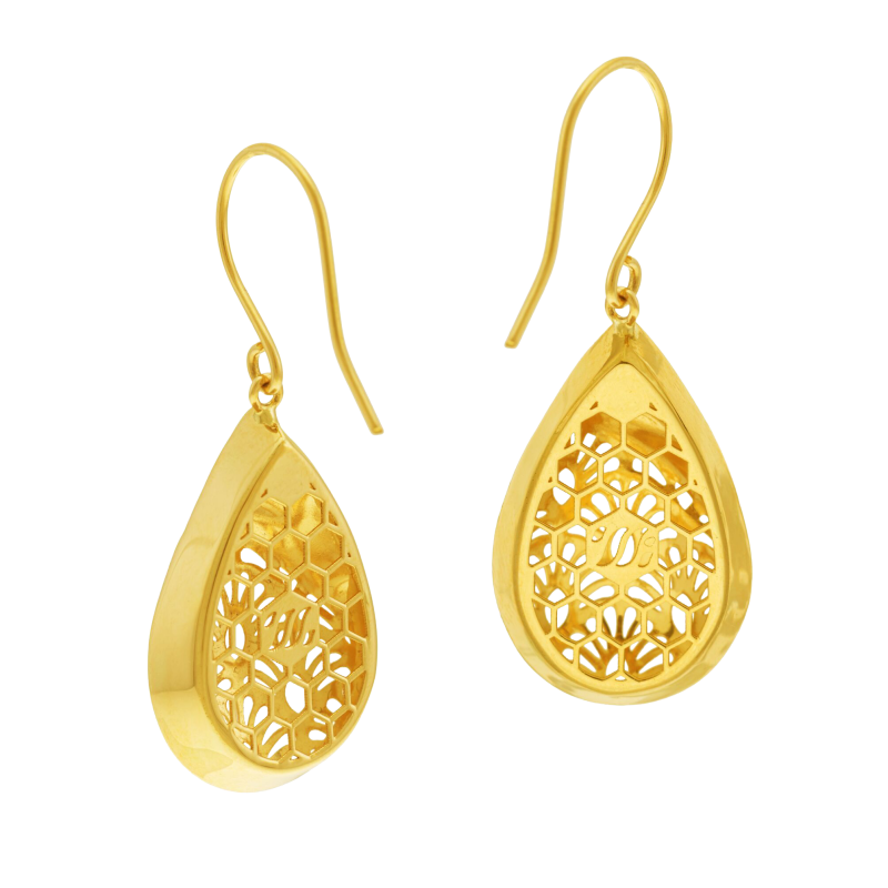 Boucles d'oreilles en or jaune
