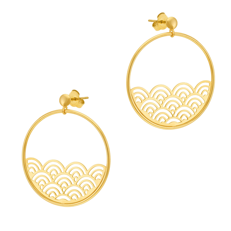 Boucles d'oreilles en or jaune