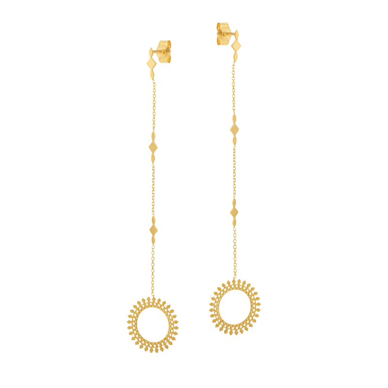 Boucles d'oreilles en or jaune 