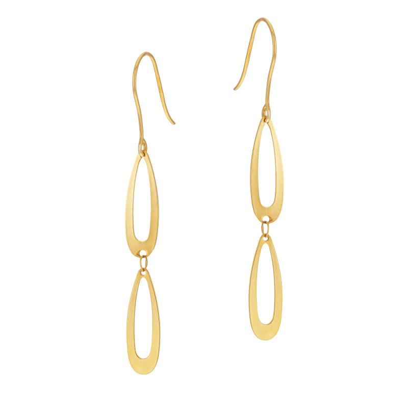 Boucles d'oreilles en or jaune 