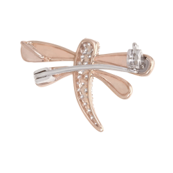 Broche pendentif en 2 ors et diamants