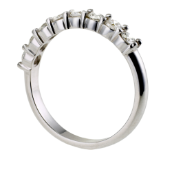demi alliance serti 4 griffes or gris diamants
