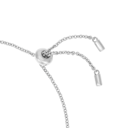 Bracelet en argent rhodié et oxydes de zirconium