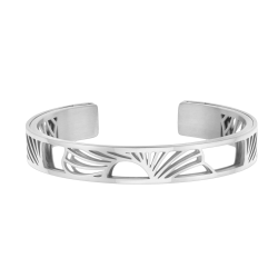 Bracelet jonc Méli Versa en acier, 10mm