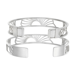 Bracelet jonc Méli Versa en acier, 10mm