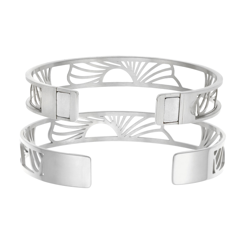 Bracelet jonc Méli Versa en acier, 10mm