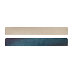 Simili cuir bleu-beige pour bracelet jonc Méli Versa 20mm