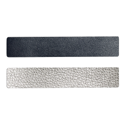 Simili cuir bleu-argenté pour bracelet jonc Méli Versa 30mm