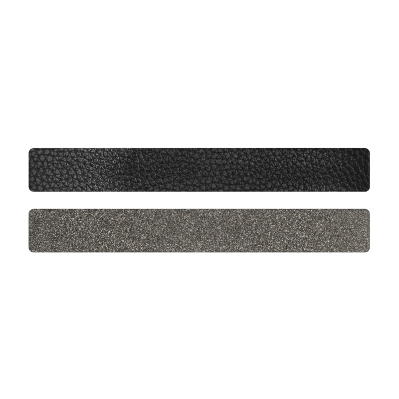 Simili cuir noir-pailleté pour bracelet jonc Méli Versa 20mm