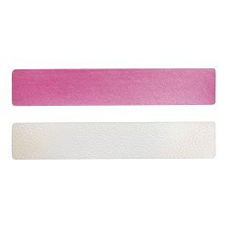 Simili cuir rose-blanc pour bracelet jonc Méli Versa 30mm