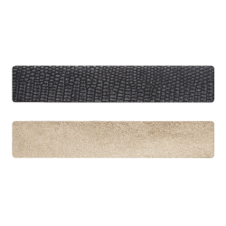 Simili cuir noir-cuivré pour bracelet jonc Méli Versa 30mm