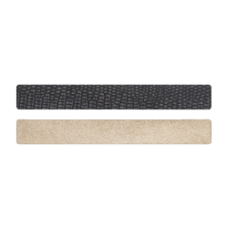 Simili cuir noir-cuivré pour bracelet jonc Méli Versa 20mm