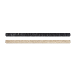 Simili cuir noir-cuivré pour bracelet jonc Méli Versa 10mm