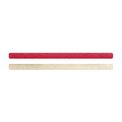 Simili cuir rouge-doré pour bracelet jonc Méli Versa 10mm