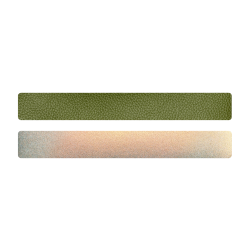Simili cuir vert-doré pour bracelet jonc Méli Versa 20mm