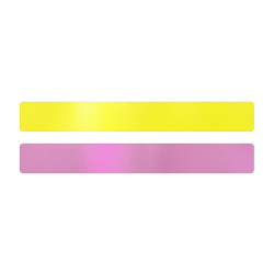 Simili cuir jaune fluo-rose pour bracelet jonc Méli Versa 20mm