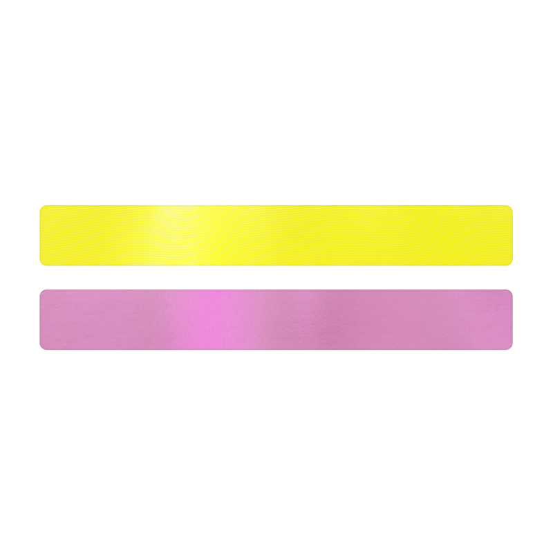 Simili cuir jaune fluo-rose pour bracelet jonc Méli Versa 20mm