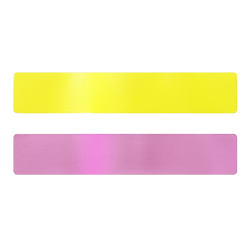 Simili cuir jaune fluo-rose pour bracelet jonc Méli Versa 30mm